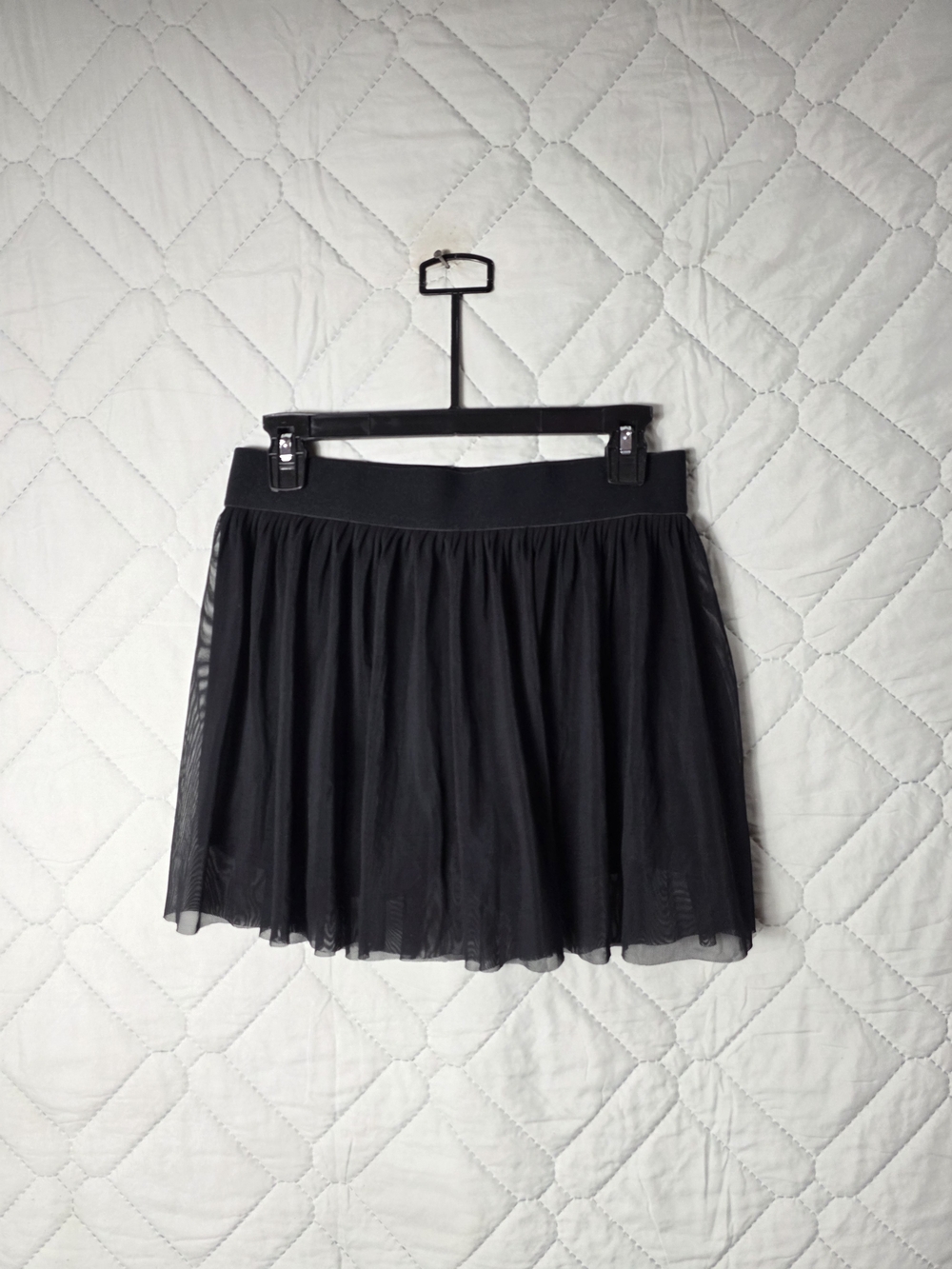 Classic Black Tulle Mini Skirt - Womens  Sz M